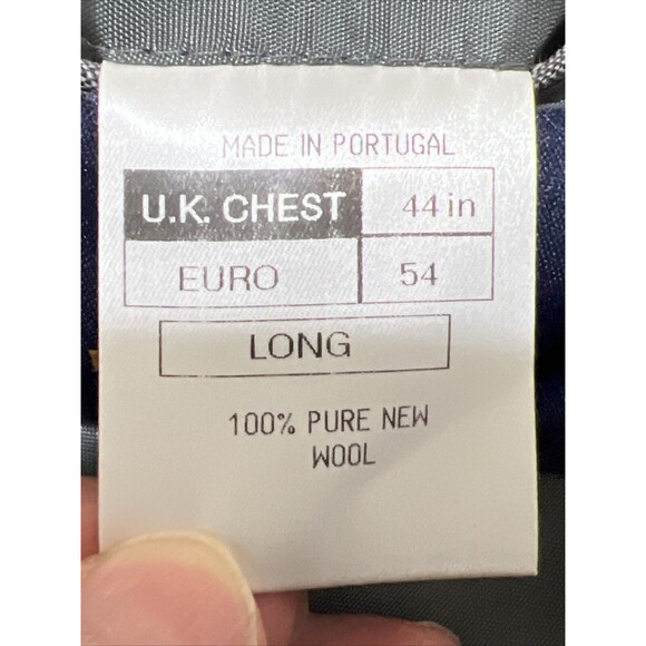 ALEXANDRE London Blazer Jacket Sport Coat Pure New Wool Gray Sz 44 L Saville Row - Picture 4 of 16